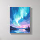 Pesquisar por fotografia da aurora boreal impressão de canvas Inverno