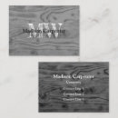 Pesquisar por monograma rústico cartao de visita Para ele