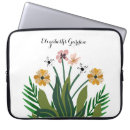 Pesquisar por flores amarelas laptop sleeves Aquarela