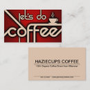 Pesquisar por marrom do café cartao de visita Retro