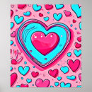 Pesquisar por corações azuis pôsteres pósteres Padrão cardíaco