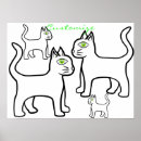 Pesquisar por gato minimalista pôsteres pósteres Para pets