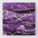 Pesquisar por mármore roxo relogios de parede Geode