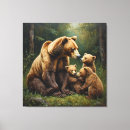 Pesquisar por animais selvagens posters de impressão de canvas Família