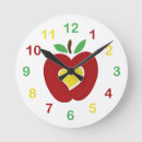 Pesquisar por maçã verde relogios de parede Vermelho