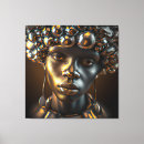 Pesquisar por mulheres negras impressão de canvas Africano