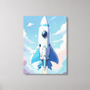 Pesquisar por nave espacial impressão de canvas Azul