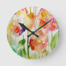 Pesquisar por pintura floral relogios de parede Moderno