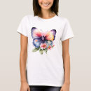 Pesquisar por flores de borboletas camisetas Floral