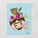 Pesquisar por frida cartoes postais Macaco