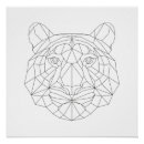 Pesquisar por tigre branco preto pôsteres pósteres Moderno