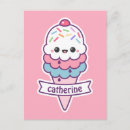 Pesquisar por sorvete do kawaii cartoes postais Rosa