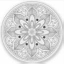 Pesquisar por mandala preto e branco adesivos Teste padrão