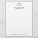 Pesquisar por cinza e branco papel timbrado Clássico