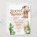 Pesquisar por western bridal shower convites Botas e borbulhas
