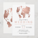 Pesquisar por mapa mundo casamento convites Simples