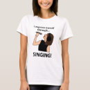 Pesquisar por cantando camisetas Música