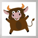 Pesquisar por touro engraçado pôsteres pósteres Fofo