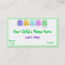 Pesquisar por borboletas coloridas cartao de visita Para crianças