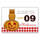 Pesquisar por coruja cartoes de mesa Halloween