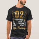 Pesquisar por casado 2 anos camisetas Engraçado