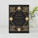 Pesquisar por great gatsby convites Preto e dourado