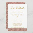 Pesquisar por glitter convites Ouro rosa