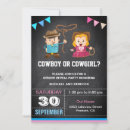 Pesquisar por cowboy cowgirl gender reveal convites Ele ou ela