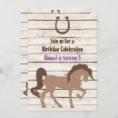Pesquisar por cavalo marrom convites Menina