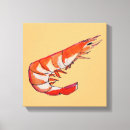 Pesquisar por camarões impressão de canvas Marisco