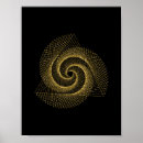 Pesquisar por espiral de fibonacci pôsteres pósteres Ouro