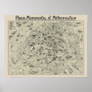 Pesquisar por mapa de paris pôsteres pósteres Vintage