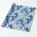 Pesquisar por motivo floral papel de presente Azul