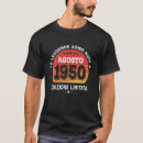 Pesquisar por nascer 1950 camisetas Excelente