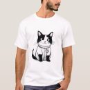 Pesquisar por gato monocromático camisetas Gata