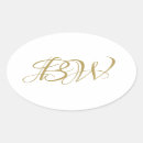 Pesquisar por com iniciais oval adesivos Elegante
