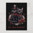 Pesquisar por gato gótico cartoes postais Gatos