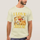 Pesquisar por eu amo queijo camisetas Comida
