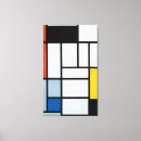 Pesquisar por azul amarelo vermelho impressão de canvas Mondrian