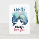 Pesquisar por eu amo baleias cartoes postais Trocadilho