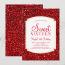Pesquisar por red glitter convites Doce dezesseis