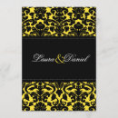 Pesquisar por damasco amarelo preto casamento convites Preto e branco