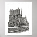 Pesquisar por catedral de notre dame pôsteres pósteres Preto e branco