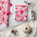 Pesquisar por corações papel de presente Rosa