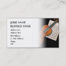 Pesquisar por cartão da sinfonia de visita cartao de visita Violinista