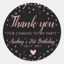 Pesquisar por aniversário preto branco adesivos Obrigado para você vir
