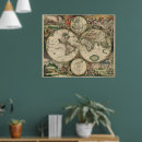 Pesquisar por world map pósteres Old world maps