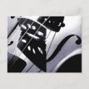 Pesquisar por violino preto cartoes postais Branco