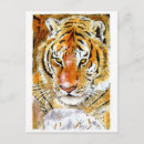 Pesquisar por tigre colorido cartoes postais Felino