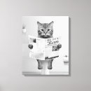 Pesquisar por gato branco impressão de canvas Preto e branco